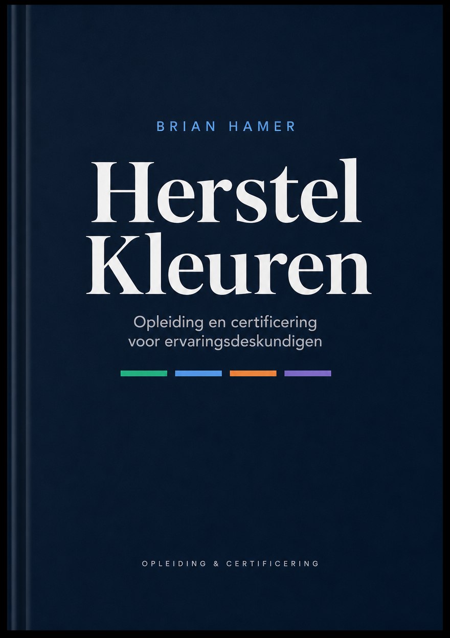 Cover van de HerstelKleuren-opleiding en certificering voor ervaringsdeskundigen